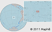 Gray Location Map of the area around 32° 17' 31" S, 109° 34' 29" W, hill shading
