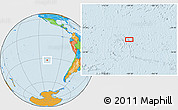 Political Location Map of the area around 32° 17' 31" S, 109° 34' 29" W