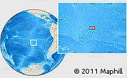 Shaded Relief Location Map of the area around 32° 17' 31" S, 109° 34' 29" W