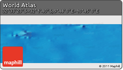 Physical Panoramic Map of the Area around 32° 17' 31" S, 10° 16' 30" E