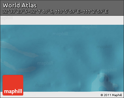 Satellite 3D Map of the Area around 32° 17' 31" S, 110° 34' 29" E