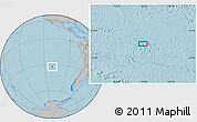Gray Location Map of the area around 32° 17' 31" S, 110° 25' 30" W, hill shading