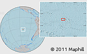Gray Location Map of the area around 32° 17' 31" S, 111° 16' 30" W, hill shading