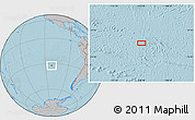 Gray Location Map of the area around 32° 17' 31" S, 112° 7' 30" W, hill shading