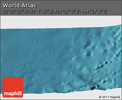 Satellite 3D Map of the Area around 32° 17' 31" S, 113° 58' 29" E