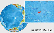 Physical Location Map of the area around 32° 17' 31" S, 113° 49' 29" W