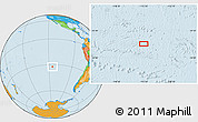 Political Location Map of the area around 32° 17' 31" S, 115° 31' 30" W