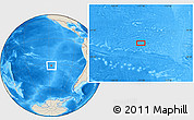 Shaded Relief Location Map of the area around 32° 17' 31" S, 117° 13' 29" W