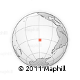 Outline Map of the Area around 32° 17' 31" S, 118° 4' 29" W, rectangular outline