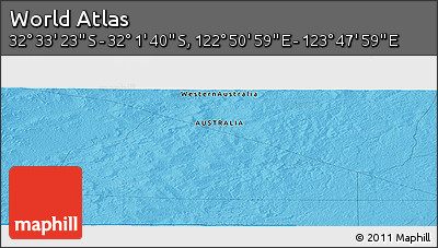 Political Panoramic Map of the Area around 32° 17' 31" S, 123° 19' 29" E