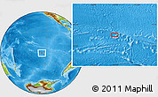 Physical Location Map of the area around 32° 17' 31" S, 127° 25' 30" W