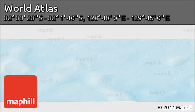 Physical Panoramic Map of the Area around 32° 17' 31" S, 129° 16' 30" E