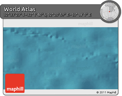 Satellite 3D Map of the Area around 32° 17' 31" S, 12° 49' 29" E