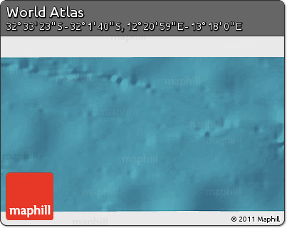 Satellite 3D Map of the Area around 32° 17' 31" S, 12° 49' 29" E