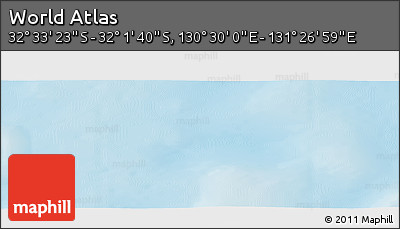 Physical Panoramic Map of the Area around 32° 17' 31" S, 130° 58' 29" E