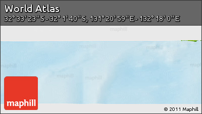 Physical Panoramic Map of the Area around 32° 17' 31" S, 131° 49' 29" E