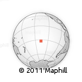 Outline Map of the Area around 32° 17' 31" S, 136° 46' 30" W, rectangular outline