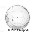 Outline Map of the Area around 32° 17' 31" S, 152° 55' 30" W, rectangular outline