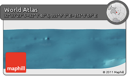 Satellite Panoramic Map of the Area around 32° 17' 31" S, 155° 37' 30" E