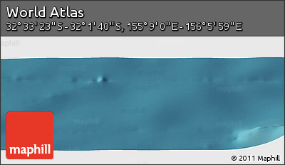 Satellite Panoramic Map of the Area around 32° 17' 31" S, 155° 37' 30" E
