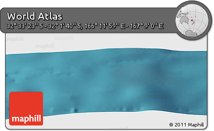 Satellite Panoramic Map of the Area around 32° 17' 31" S, 166° 40' 30" E