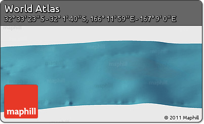 Satellite Panoramic Map of the Area around 32° 17' 31" S, 166° 40' 30" E