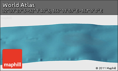 Satellite Panoramic Map of the Area around 32° 17' 31" S, 166° 40' 30" E