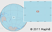 Gray Location Map of the area around 32° 17' 31" S, 166° 31' 30" W