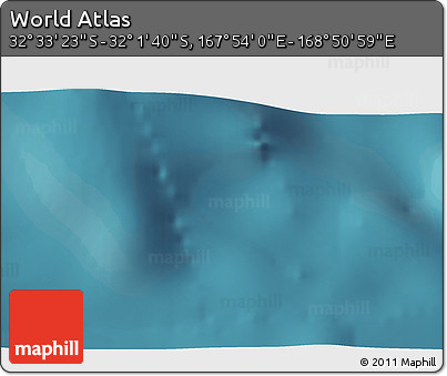 Satellite 3D Map of the Area around 32° 17' 31" S, 168° 22' 30" E