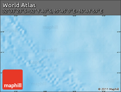 Physical Map of the Area around 32° 17' 31" S, 16° 13' 30" E