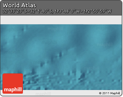 Satellite 3D Map of the Area around 32° 17' 31" S, 173° 19' 29" W