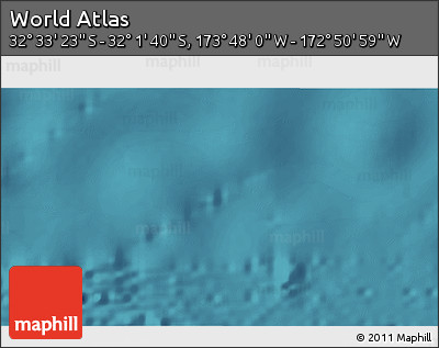 Satellite 3D Map of the Area around 32° 17' 31" S, 173° 19' 29" W
