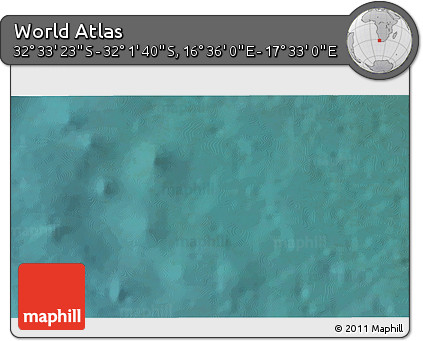 Satellite 3D Map of the Area around 32° 17' 31" S, 17° 4' 30" E