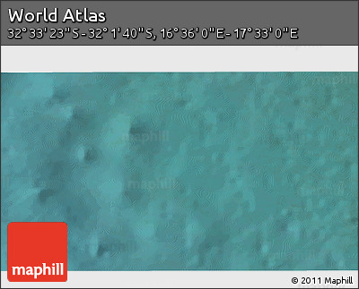 Satellite 3D Map of the Area around 32° 17' 31" S, 17° 4' 30" E
