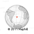 Outline Map of the Area around 32° 17' 31" S, 25° 25' 29" W, rectangular outline