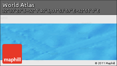 Physical Panoramic Map of the Area around 32° 17' 31" S, 32° 22' 30" E