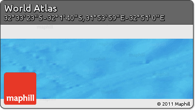 Physical Panoramic Map of the Area around 32° 17' 31" S, 32° 22' 30" E