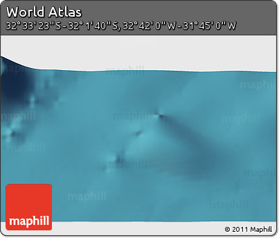 Satellite 3D Map of the Area around 32° 17' 31" S, 32° 13' 30" W
