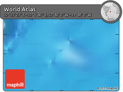Physical Map of the Area around 32° 17' 31" S, 32° 13' 30" W