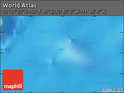 Physical Map of the Area around 32° 17' 31" S, 32° 13' 30" W