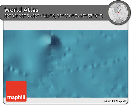 Satellite 3D Map of the Area around 32° 17' 31" S, 37° 28' 30" E