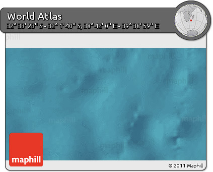 Satellite 3D Map of the Area around 32° 17' 31" S, 39° 10' 29" E