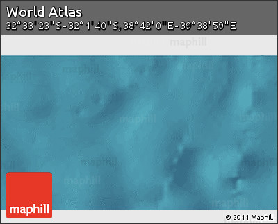 Satellite 3D Map of the Area around 32° 17' 31" S, 39° 10' 29" E