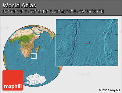 Satellite Location Map of the Area around 32° 17' 31" S, 39° 10' 29" E