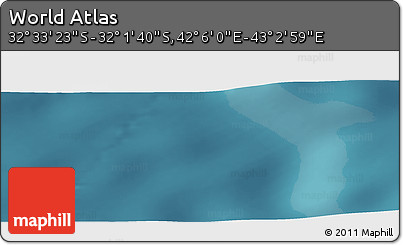 Satellite Panoramic Map of the Area around 32° 17' 31" S, 42° 34' 30" E