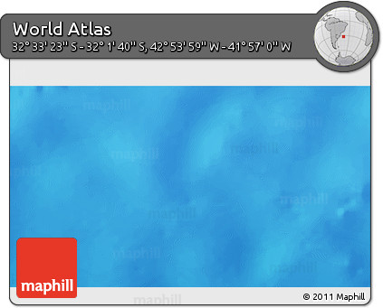 Physical 3D Map of the Area around 32° 17' 31" S, 42° 25' 29" W