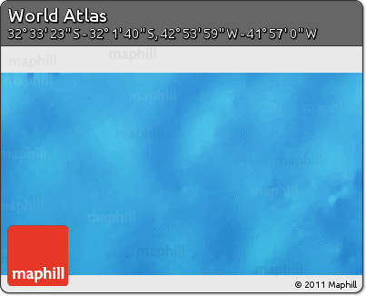 Physical 3D Map of the Area around 32° 17' 31" S, 42° 25' 29" W