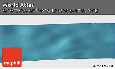Satellite Panoramic Map of the Area around 32° 17' 31" S, 43° 25' 29" E