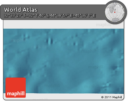 Satellite 3D Map of the Area around 32° 17' 31" S, 45° 7' 30" E