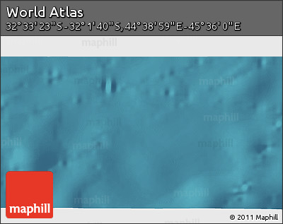 Satellite 3D Map of the Area around 32° 17' 31" S, 45° 7' 30" E